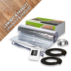Complete set aluminum heating mat for laminate & parquet