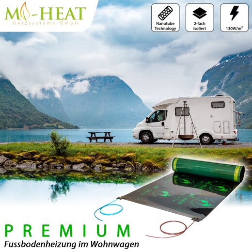 mi-heat Premium caravan heating foils 230V in 30, 50, 80cm widths