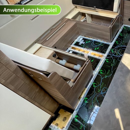 Premium Heizfolie Wohnwagen 130W/m² - 30, 50, 80cm breit