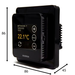 Magnum MRC WiFi Smart Thermostat, schwarz