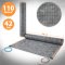 42V Heizfolie Perforiert 90cm breit 110W/m² 2,5m - 275W
