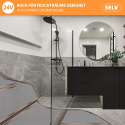 24V Heizfolie Perforiert 40cm breit 220W/m² 2,5m - 220W