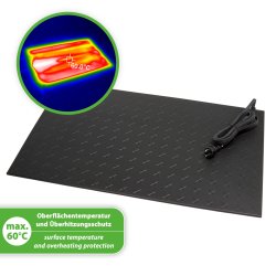 Mi-Heat rubber heating mat Pro-Mat 60x90cm 225W max. 60°C surface temperature and overheating protection