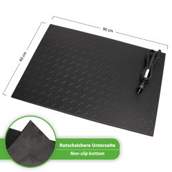 Mi-Heat Gummi-Heizmatte Pro-Mat 60x90cm 225Watt Rutschsichere Unterseite