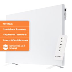 WiFi Infrarotheizung HybridPro 1000Watt