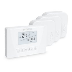 Funk-Raumthermostat Set Mi-300S RF Set mit 3 Empfängern