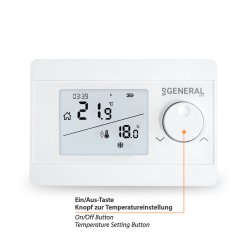 Funk-Raumthermostat Set Mi-250S RF mit 3 Empfängern
