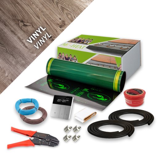 Komplett-Set Premium Heizfolie für Vinyl 14m