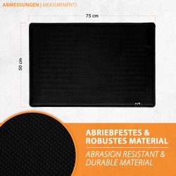 17/5 Heizteppich Chenille Black