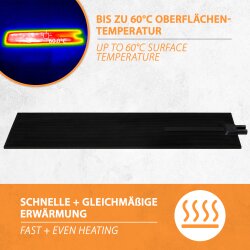 Mi-Heat rubber heating mat 25x94cm, 120W