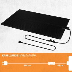 Mi-Heat rubber heating mat 60x100cm, 300W with 2.4 metre connection cable