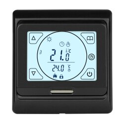 E91 Digital-Thermostat schwarz
