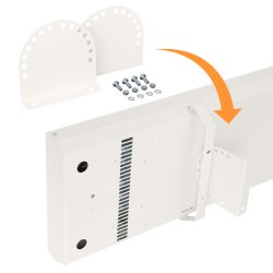 Wandhalterung für Ecosun S+ Dunkelstrahler, weiß
