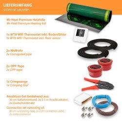 Complete set Premium heating film for parquet & laminate 20m