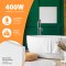 IC400-Plus weiß Infrarotheizung 400Watt + Smart1.0 WiFi IP44 spritzwasser geschützt leicht zu reinigen rahmenlos