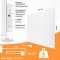 IC400-Plus weiß Infrarotheizung 400Watt + Steckdosenthermostat Smart Plug WiFi