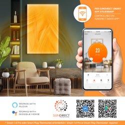 IC700-Plus weiß Infrarotheizung 700Watt +   Smart1.0 Pro WiFi