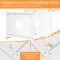 IC700-Plus white infrared heating 700Watt + socket thermostat Smart Plug WiFi