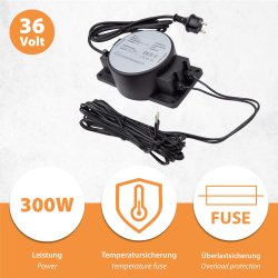 36V Mi-Heat Transformator 300 Watt