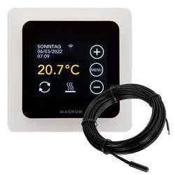 Complete set heating fil fleece-laminated for tiles and bonded floor coverings 9.0m