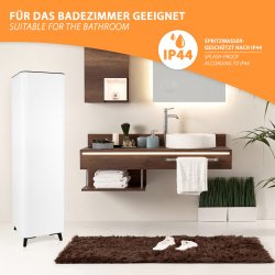 Tower1000-Pro WiFi Infrarot Heizsäule 1000Watt badezimmer geeignet IP44 spritzwasser geschutzt