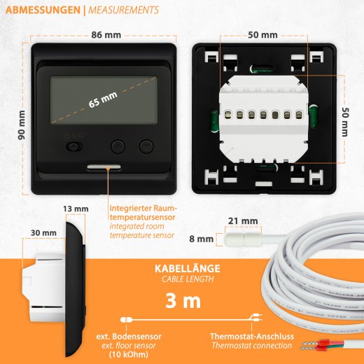 KIMISS 12V Temperaturregler – 120W, -50°C Bis 110°C, Digitale Anzeige, Wasserdichte Sonde, Für Inkubation & Kühlung