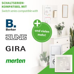 DEVIreg WiFi Thermostat reinweiß Schalterserien Kompatibilität