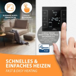 MCO Home Z-Wave Thermostat MH7H-EH schwarz